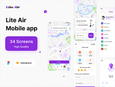 滑板车预订应用程序(Scooter booking app)