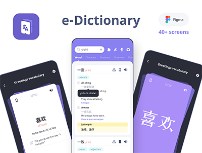 电子词典 UI 套件(E-Dictionary UI Kit)