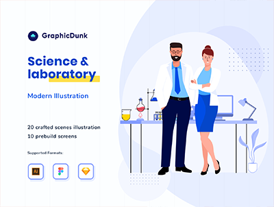 科学和实验室插图(Science and Laboratory Illustrations)