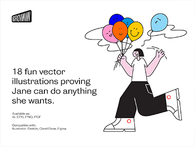 简-插图包(Jane – illustration pack)