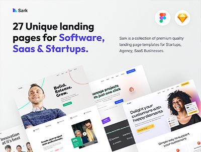 萨克-登陆页面设计模板(Sark – Landing Page Design Template)