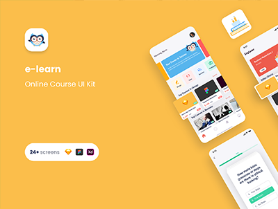E-learn 在线课程 UI 套件(E-learn Online Course UI Kit)
