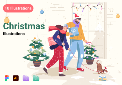 新年插图主题New Year Illustrations Theme