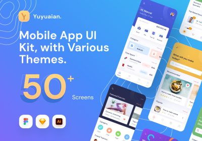 鱼友安移动UI套件-Yuyuaian Mobile UI Kit