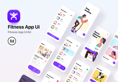 Fitness App Ui健身应用界面