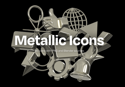 Metallic Icons金属图标
