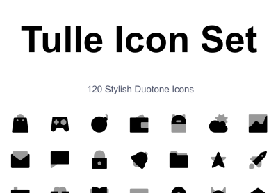 Tulle Icon Set-薄纱图标集
