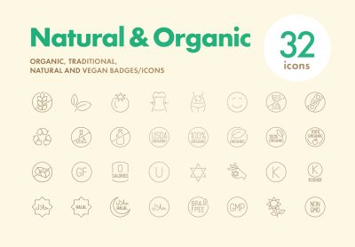 Natural & Organic Icons – 天然和有机图标