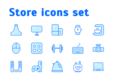 Store Icons Set – 商店图标集