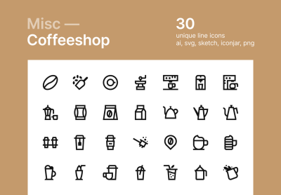 Coffeeshop icons -咖啡店图标
