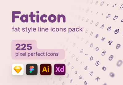Faticon Line Icons Pack – Flaticon 线图标包