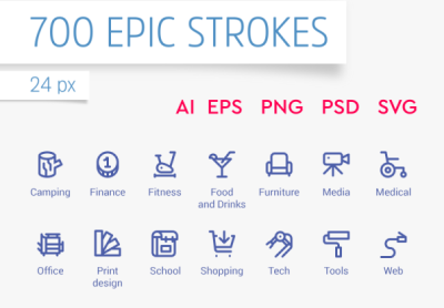 Epic Strokes Icons – 史诗笔画图标