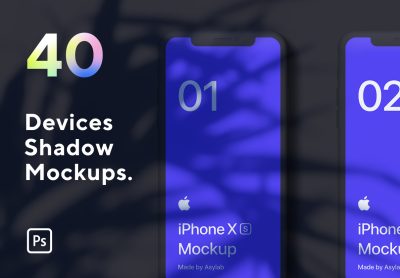40 Devices Shadow Mockups – 40个设备影子模型