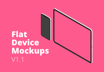 Flat Device Mockups – 平面设备模型