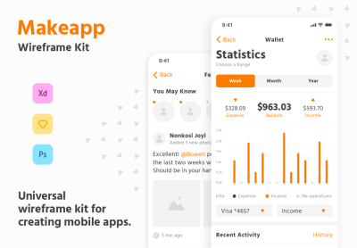 Makeapp Wireframe Kit – Makeapp 线框套件
