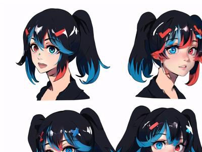 头部模型表 Head model sheet