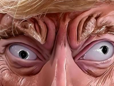 凑得非常近的大眼 Going Insane