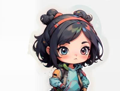 卡通Q版贴纸效果