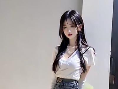 开衩牛仔长裙套装 splited denim skirt