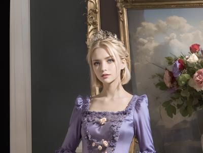 欧洲古典风格长裙 Elegant European classical long dress