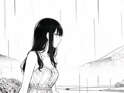 线稿&線画&漫画风 lora