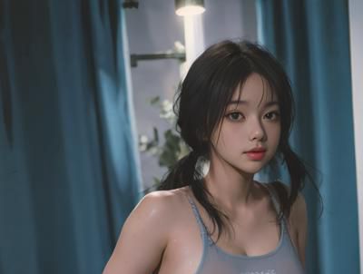 透明泳衣和透明帆布鞋