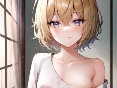 露单肩衬衫 Single bare shoulder shirt