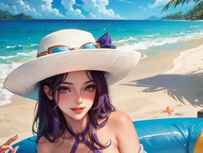 凯特琳 泳池派对 Caitlyn