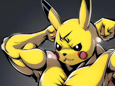 巨巨皮卡丘 Pokemon-Muscular Pikachu