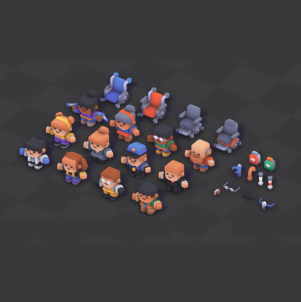 3D-游戏卡通人物