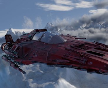 Blender工程-雪山战斗机科幻场景工程