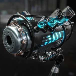 Blender工程-科技感充能 高科技科幻液体罐 场景工程